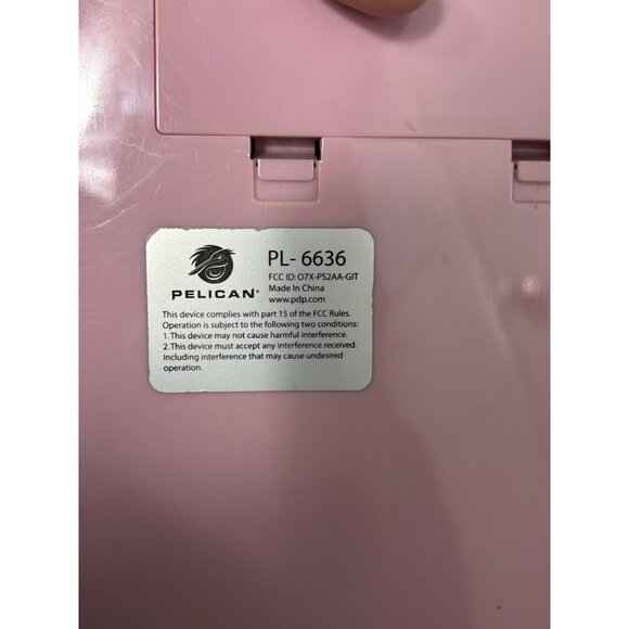 PS2 Aly & AJ Guitar Hero Pelican Pink Controller PL-6636 Untested - Picture 10 of 14